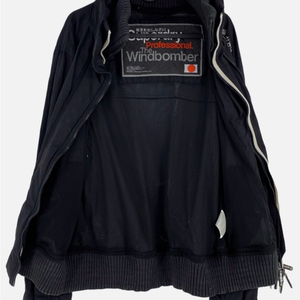 Superdry Men's Black Windbreaker Jacket Sz M